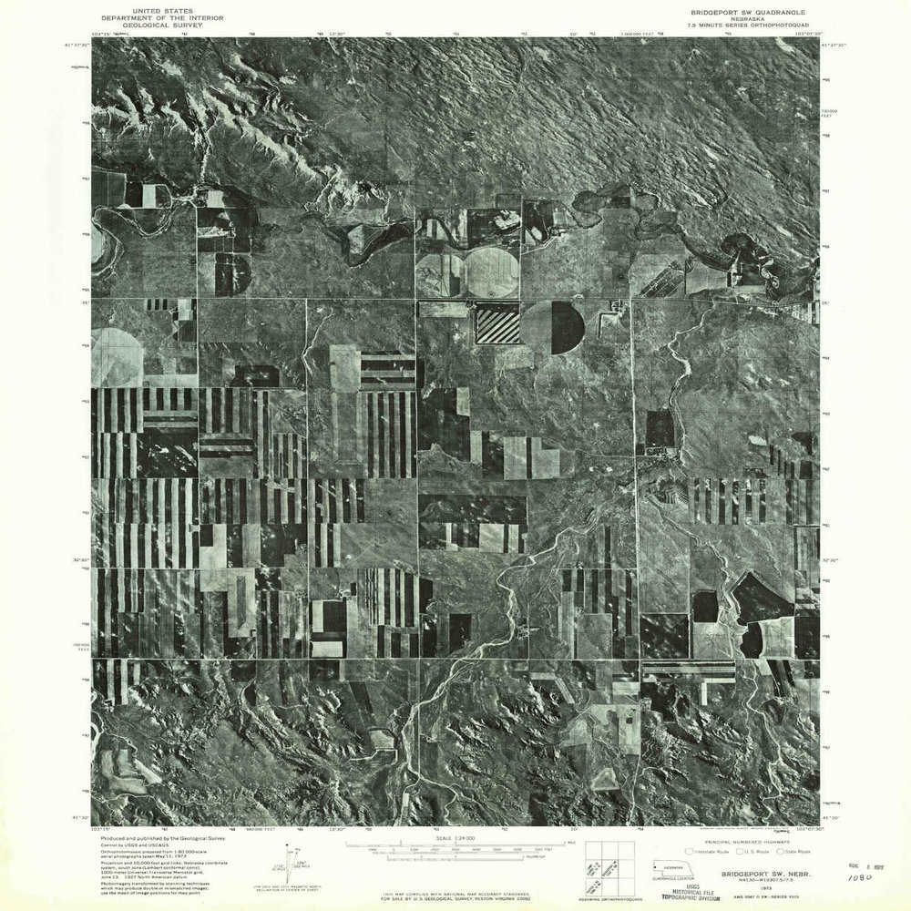 YellowMaps Bridgeport SW NE topo map, 1:24000 Scale, 7.5 X 7.5 Minute, Historical, 1973, Updated 1975, 26.9 x 22 in - Polypropylene