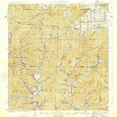 YellowMaps Edgehill MO topo map, 1:62500 Scale, 15 X 15 Minute, Historical, 1926, 19.2 x 16.3 in - Tyvek
