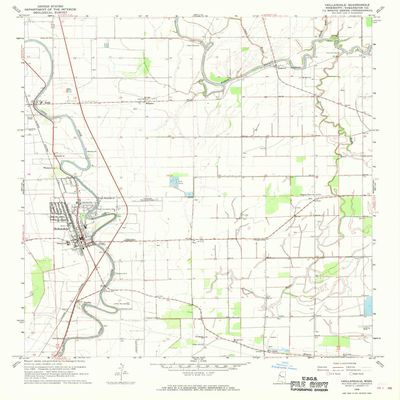 Hollandale MS topo map, 1:24000 Scale, 7.5 X 7.5 Minute, Historical, 1968, Updated 1970, 26.8 x 22 in - Tyvek