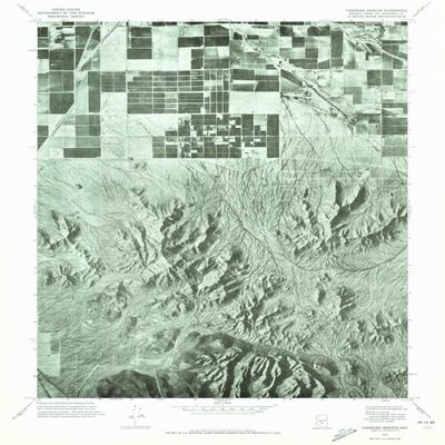YellowMaps Chandler Heights AZ topo map, 1:24000 Scale, 7.5 X 7.5 Minute, Historical, 1971, Updated 1972, 26.9 x 23 in - Polypropylene