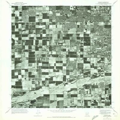 YellowMaps Fowler AZ topo map, 1:24000 Scale, 7.5 X 7.5 Minute, Historical, 1971, Updated 1972, 26.7 x 22.9 in - Polypropylene