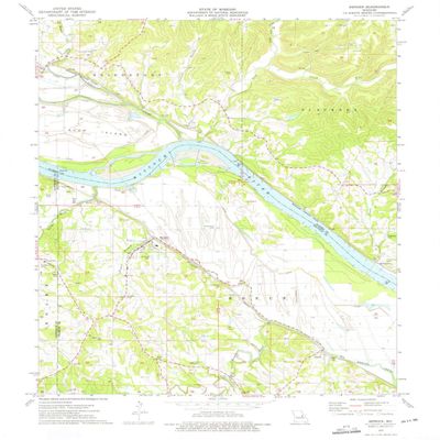 YellowMaps Berger MO topo map, 1:24000 Scale, 7.5 X 7.5 Minute, Historical, 1974, Updated 1975, 26.8 x 21.9 in - Polypropylene