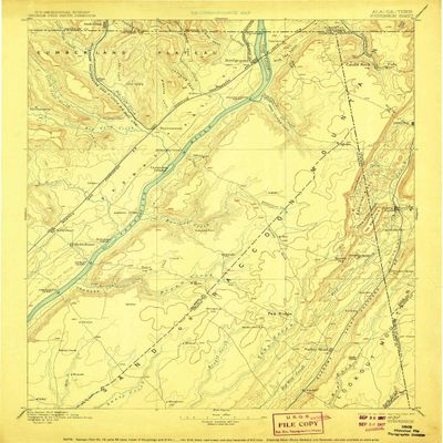 YellowMaps Stevenson AL topo map, 1:125000 Scale, 30 X 30 Minute, Historical, 1895, Updated 1907, 19.9 x 16.5 in - Polypropylene