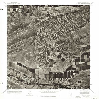 YellowMaps Lone Butte AZ topo map, 1:24000 Scale, 7.5 X 7.5 Minute, Historical, 1971, Updated 1972, 26.9 x 23 in - Polypropylene