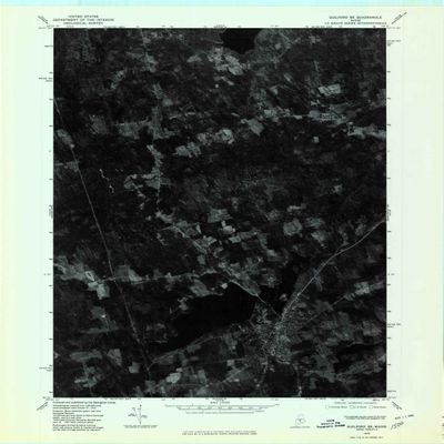 YellowMaps Guilford SE ME topo map, 1:24000 Scale, 7.5 X 7.5 Minute, Historical, 1975, Updated 1980, 27.4 x 21.5 in - Polypropylene