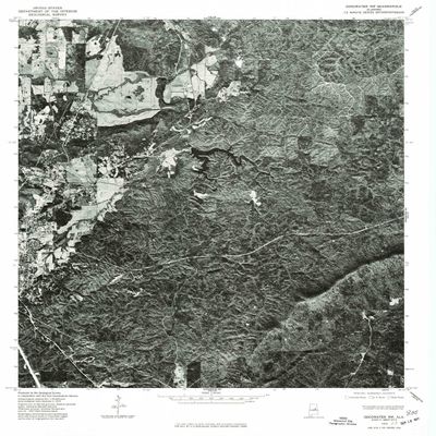 YellowMaps Goodwater NW AL topo map, 1:24000 Scale, 7.5 X 7.5 Minute, Historical, 1975, Updated 1977, 26.9 x 21.6 in - Polypropylene