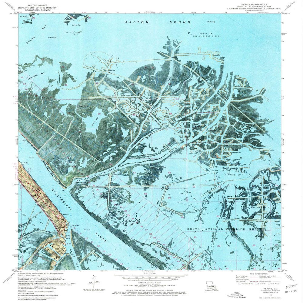 YellowMaps Venice LA topo map, 1:24000 Scale, 7.5 X 7.5 Minute, Historical, 1971, Updated 1974, 26.8 x 23 in - Polypropylene