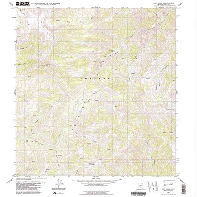 YellowMaps Arc Dome NV topo map, 1:24000 Scale, 7.5 X 7.5 Minute, Historical, 1980, Updated 1985, 26.8 x 21.9 in - Polypropylene