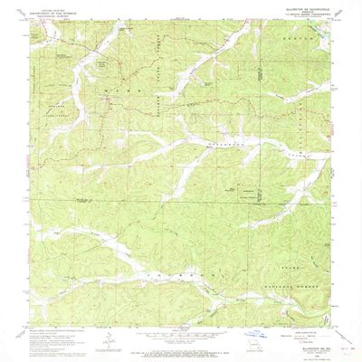 YellowMaps Ellington SE MO topo map, 1:24000 Scale, 7.5 X 7.5 Minute, Historical, 1968, Updated 1969, 26.9 x 21.9 in - Tyvek