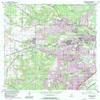 YellowMaps Spring Hill AL topo map, 1:24000 Scale, 7.5 X 7.5 Minute, Historical, 1953, Updated 1983, 26.7 x 21.6 in - Polypropylene view 1