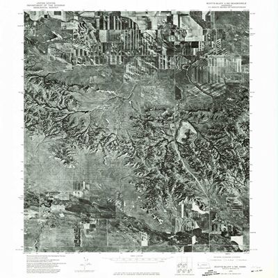 YellowMaps Scotts Bluff 4 NE NE topo map, 1:24000 Scale, 7.5 X 7.5 Minute, Historical, 1973, Updated 1974, 26.8 x 21.6 in - Polypropylene
