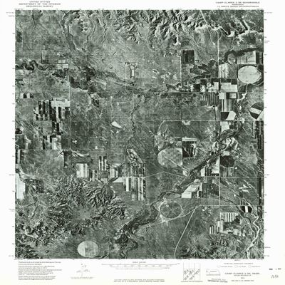 YellowMaps Camp Clarke 3 SE NE topo map, 1:24000 Scale, 7.5 X 7.5 Minute, Historical, 1973, Updated 1975, 26.7 x 20.2 in - Polypropylene