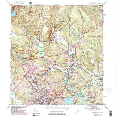 YellowMaps Ashaway RI topo map, 1:24000 Scale, 7.5 X 7.5 Minute, Historical, 1984, Updated 1985, 26.8 x 22 in - Polypropylene