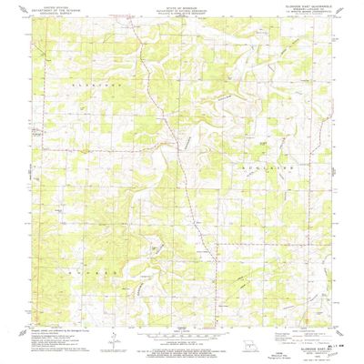 YellowMaps Eldridge East MO topo map, 1:24000 Scale, 7.5 X 7.5 Minute, Historical, 1976, Updated 1978, 26.8 x 21.9 in - Polypropylene