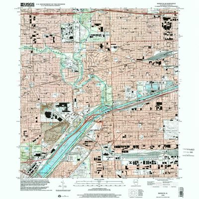 YellowMaps Berwyn IL topo map, 1:24000 Scale, 7.5 X 7.5 Minute, Historical, 1998, Updated 2002, 26.8 x 21.5 in - Polypropylene