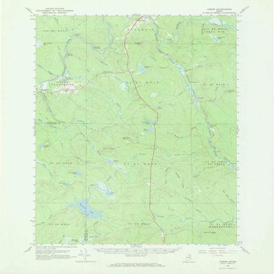 YellowMaps Oxbow ME topo map, 1:62500 Scale, 15 X 15 Minute, Historical, 1965, Updated 1969, 21.1 x 16.5 in - Polypropylene