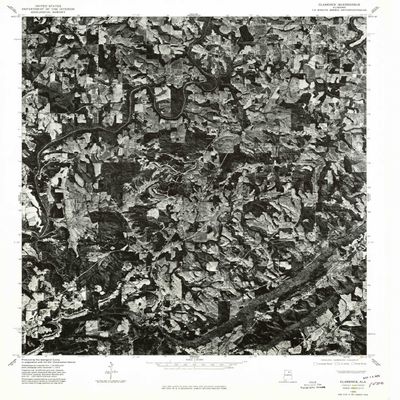 YellowMaps Clarence AL topo map, 1:24000 Scale, 7.5 X 7.5 Minute, Historical, 1975, Updated 1979, 26.9 x 22 in - Polypropylene