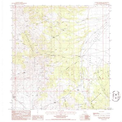 YellowMaps Tonkin Summit NV topo map, 1:24000 Scale, 7.5 X 7.5 Minute, Historical, 1986, Updated 1986, 26.8 x 22 in - Polypropylene