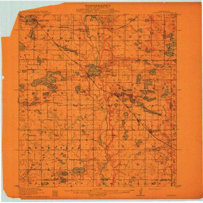 YellowMaps Barrett MN topo map, 1:62500 Scale, 15 X 15 Minute, Historical, 1911, 20.68 x 15.76 in - Polypropylene