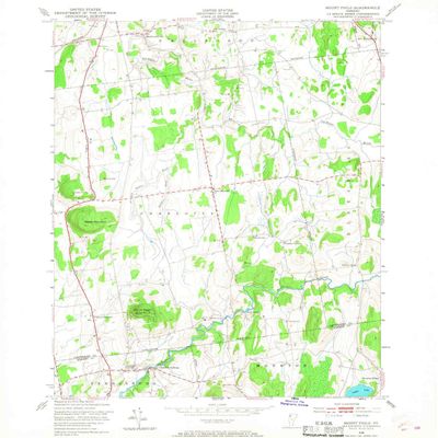 YellowMaps Mount Philo VT topo map, 1:24000 Scale, 7.5 X 7.5 Minute, Historical, 1948, Updated 1968, 26.6 x 22 in - Tyvek