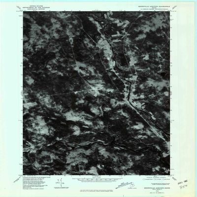 YellowMaps Brownville Junction ME topo map, 1:24000 Scale, 7.5 X 7.5 Minute, Historical, 1978, Updated 1981, 27.4 x 21.6 in - Polypropylene
