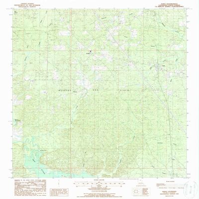 YellowMaps Haile LA topo map, 1:24000 Scale, 7.5 X 7.5 Minute, Historical, 1988, Updated 1988, 26.8 x 22 in - Polypropylene