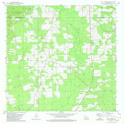 YellowMaps Hall Summit LA topo map, 1:24000 Scale, 7.5 X 7.5 Minute, Historical, 1980, Updated 1980, 26.7 x 22 in - Polypropylene