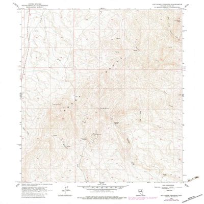 YellowMaps Kittridge Springs NV topo map, 1:24000 Scale, 7.5 X 7.5 Minute, Historical, 1962, Updated 1983, 27 x 22 in - Polypropylene