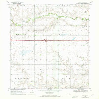 YellowMaps York SW NE topo map, 1:24000 Scale, 7.5 X 7.5 Minute, Historical, 1969, Updated 1971, 26.9 x 22 in - Polypropylene
