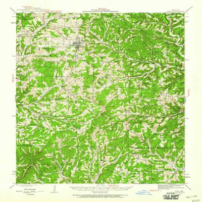 YellowMaps Ava MO topo map, 1:62500 Scale, 15 X 15 Minute, Historical, 1942, Updated 1960, 20.7 x 16.9 in - Tyvek