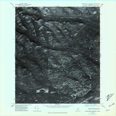 YellowMaps Mooseleuk Lake NW ME topo map, 1:24000 Scale, 7.5 X 7.5 Minute, Historical, 1975, Updated 1981, 27.3 x 21.5 in - Polypropylene