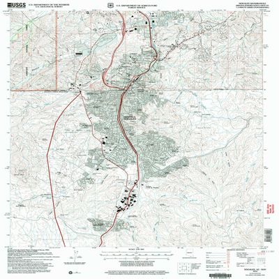 YellowMaps Nogales AZ topo map, 1:24000 Scale, 7.5 X 7.5 Minute, Historical, 2004, Updated 2007, 26.9 x 21.6 in - Polypropylene