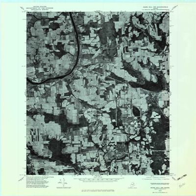 YellowMaps Mars Hill NW ME topo map, 1:24000 Scale, 7.5 X 7.5 Minute, Historical, 1975, Updated 1982, 27.4 x 21.5 in - Polypropylene