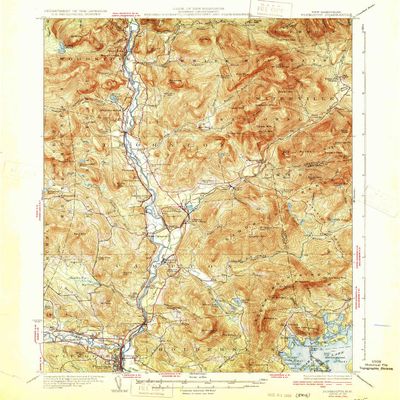 YellowMaps Plymouth NH topo map, 1:62500 Scale, 15 X 15 Minute, Historical, 1931, 19.8 x 16.4 in - Polypropylene