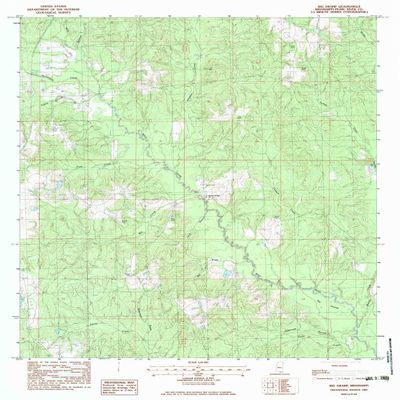 YellowMaps Big Swamp MS topo map, 1:24000 Scale, 7.5 X 7.5 Minute, Historical, 1983, Updated 1983, 26.7 x 22 in - Polypropylene
