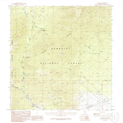 YellowMaps Adaven NV topo map, 1:24000 Scale, 7.5 X 7.5 Minute, Historical, 1985, Updated 1986, 27 x 21.9 in - Polypropylene
