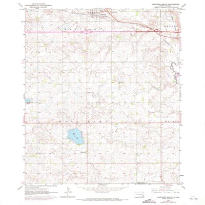 YellowMaps Hartford South SD topo map, 1:24000 Scale, 7.5 X 7.5 Minute, Historical, 1962, Updated 1972, 26.8 x 22 in - Polypropylene