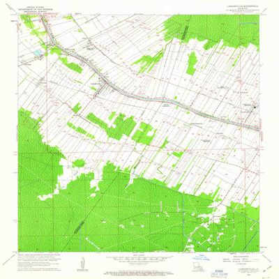 YellowMaps Labadieville LA topo map, 1:24000 Scale, 7.5 X 7.5 Minute, Historical, 1962, Updated 1963, 26.7 x 22.9 in - Polypropylene