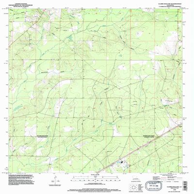 Clark Hollow LA topo map, 1:24000 Scale, 7.5 X 7.5 Minute, Historical, 1994, Updated 1996, 26.9 x 22 in - Polypropylene