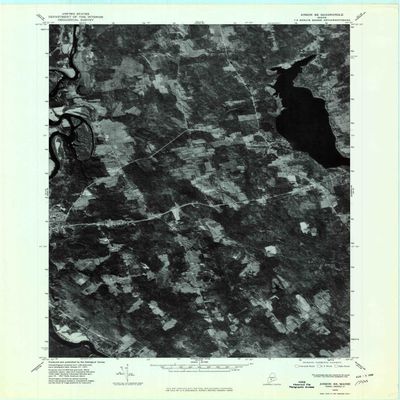 YellowMaps Anson SE ME topo map, 1:24000 Scale, 7.5 X 7.5 Minute, Historical, 1975, Updated 1980, 27.3 x 21.5 in - Polypropylene