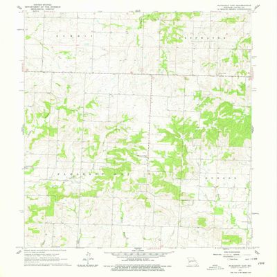 YellowMaps Pleasant Gap MO topo map, 1:24000 Scale, 7.5 X 7.5 Minute, Historical, 1961, Updated 1979, 26.8 x 21.9 in - Polypropylene