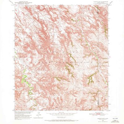 YellowMaps Conata SW SD topo map, 1:24000 Scale, 7.5 X 7.5 Minute, Historical, 1950, Updated 1972, 26.9 x 22 in - Polypropylene