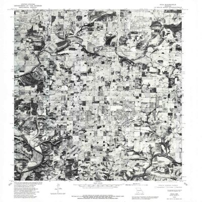 YellowMaps Nixa MO topo map, 1:24000 Scale, 7.5 X 7.5 Minute, Historical, 1979, Updated 1981, 26.9 x 22 in - Polypropylene