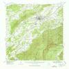 YellowMaps Talladega AL topo map, 1:62500 Scale, 15 X 15 Minute, Historical, 1943, Updated 1980, 21.6 x 17.9 in - Tyvek view 1