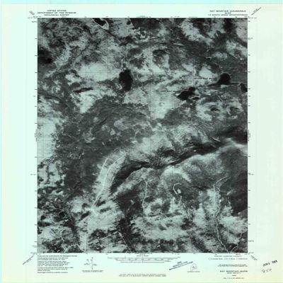 YellowMaps Hay Mountain ME topo map, 1:24000 Scale, 7.5 X 7.5 Minute, Historical, 1978, Updated 1981, 27.5 x 21.6 in - Polypropylene