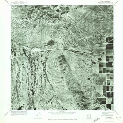 YellowMaps Enid AZ topo map, 1:24000 Scale, 7.5 X 7.5 Minute, Historical, 1971, Updated 1972, 26.7 x 23 in - Polypropylene