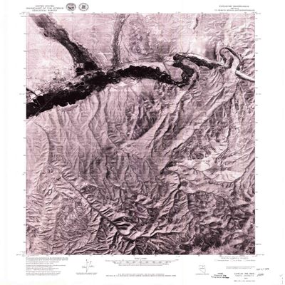 YellowMaps Carlin NE NV topo map, 1:24000 Scale, 7.5 X 7.5 Minute, Historical, 1975, Updated 1979, 26.9 x 21.6 in - Polypropylene