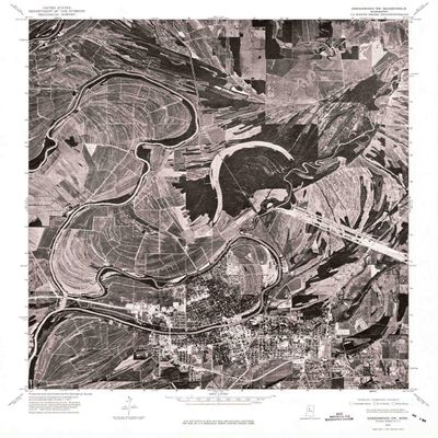 YellowMaps Greenwood SW MS topo map, 1:24000 Scale, 7.5 X 7.5 Minute, Historical, 1974, Updated 1975, 26.9 x 22 in - Polypropylene