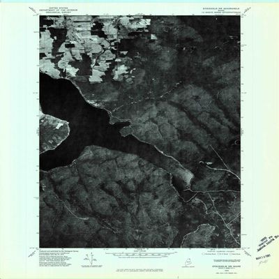 YellowMaps Stockholm NW ME topo map, 1:24000 Scale, 7.5 X 7.5 Minute, Historical, 1975, Updated 1981, 27.3 x 21.6 in - Polypropylene