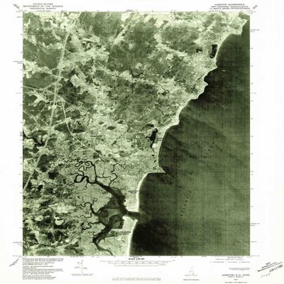 YellowMaps Hampton NH topo map, 1:25000 Scale, 7.5 X 7.5 Minute, Historical, 1977, Updated 1981, 25.5 x 20.1 in - Polypropylene